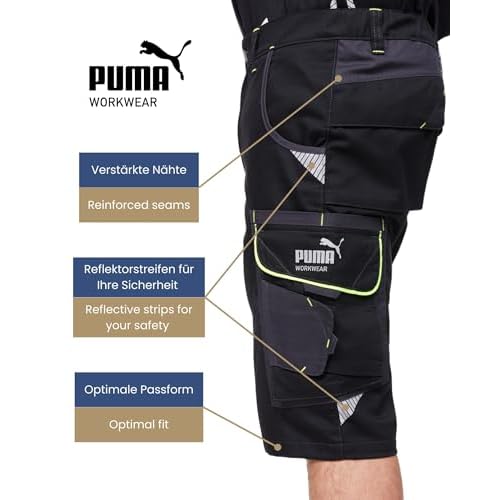 PUMA Workwear Precision X Work Shorts ? Hiking Shorts for Outdoor ? Cargo with Comfortable Fit and Lightweight