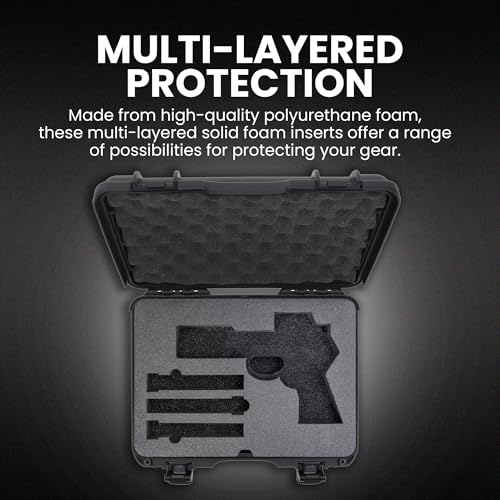 NANUK 910 Hard Case for Single Sporting Gear, IP67 Waterproof Hard Storage, Made in North America Short Multipurpose Case ? (4.3¡¯¡¯ x 11.1¡¯¡¯ x 4.7¡¯¡¯)