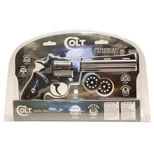 Umarex Colt 6" Python .357 Caliber Steel BB C02 Air Pistol, Powdered Black