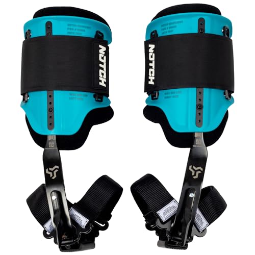 Notch Steel Climbers Ergonomic Gaffs 20+ Cuff Adjustment Points, Stirrup Grip Pad, Dual Foot Strap Assembly, Redesigned Cu...