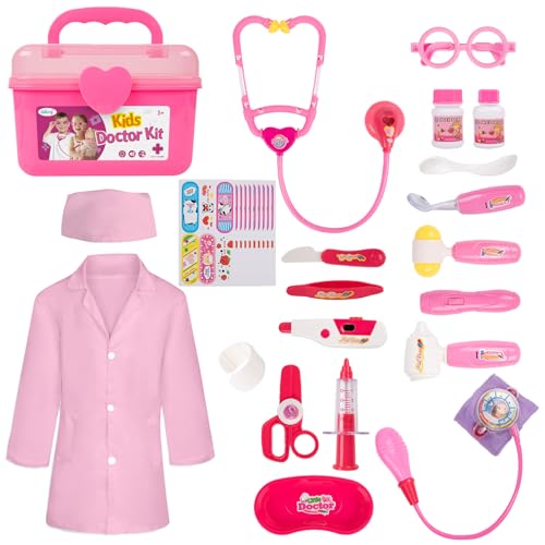 Liberry Doctor Kit for Toddlers 3 4 5 Years Old, Kids Doctor Play Set for Girls Boys Toy, Pretend Play Medical Kit with St...