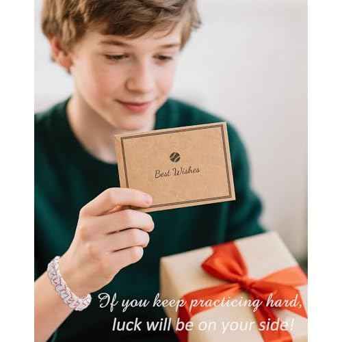 Baseball Bracelet for Teens, Adjustable 7-10 inchs Wrist Fit and Braided Rope Bracelets with Quote Card as 8-12 Year Old Teen Gifts for Son Grandson Brother Friends