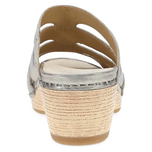 Dansko Lyndi Slide Sandals for Women - Caged-Style Design with Leather Uppers and Lightweight Rubber Outsole