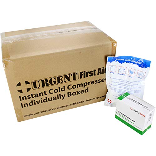 Case of 32 Individually Boxed Large Instant Cold Packs, 6" x 9" Disposable Cold Compresses - No pre-Chilling Required for ...