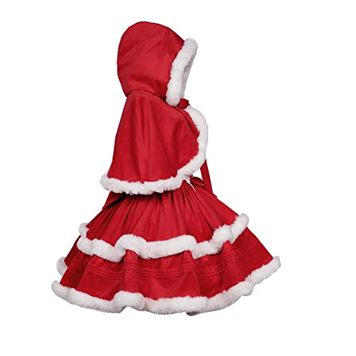 ZZEQYG Womens Christmas Dresses Santa Christmas Outfits Cute Lolita Dress