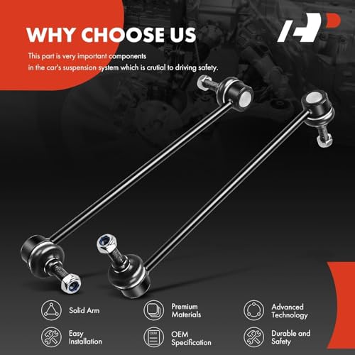 A-Premium 2Pcs Front Sway Bar Links Stabilizer Bar Links, Compatible with Toyota & Ford & Mazda & Mitsubishi & Mercury - 2...