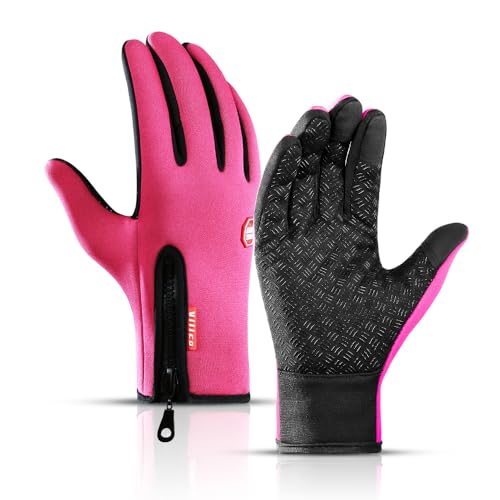 Winter Touch Screen Gloves Men Women, Windproof Waterproof Warm Thermal Gloves for Outdoor Cycling Hiking Skiing