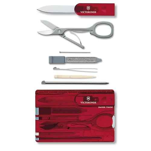 Victorinox Swiss Card Classic, Swiss Made Pocket Tool, Credit Card Size, 10 Functions, Pen, Scissors