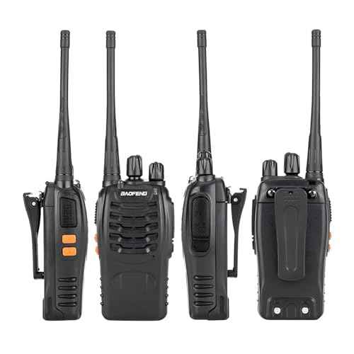 Baofeng Radio 888S Walkie Talkies Rechargeable Walkie-Talkies Long Range with Earpieces for Adults, 2 Way Radios Kids walkie talkies 10 Pack