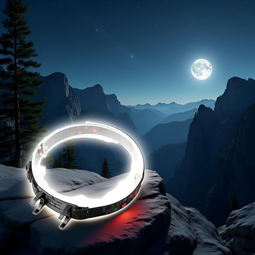 ZGLUZP Black Flashlight Clip Buckle Headband Adjustable Head Belt Head Strap Mount Holder Stand for 24mm LED Flashlight To...