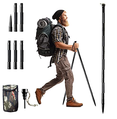 Sindh Trekking Poles, Multifunctional Adjustable Aluminum Hiking Walking Sticks, Collapsible, Lightweight, Shock, Ultralig...