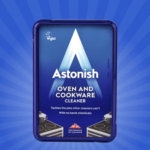 Astonish Oven & Cookware Cleaning Paste For Glass, Appliances, Ceramics, Stovetop & Pyrex - All Purpose Kitchen Cleaner - Heavy Duty Stainless Steel Degreaser Removes Baked On Grease & Grime 150g Tub