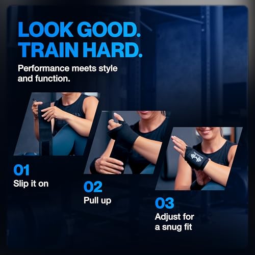 Modvel Adjustable Wrist Wraps for Gym & Lifting ? Thick, Breathable Support Straps for Wrist Stability, Comfort & Grip ? Ideal for Weight Training, CrossFit & Gym Workouts ? Lavender (2-Pack)