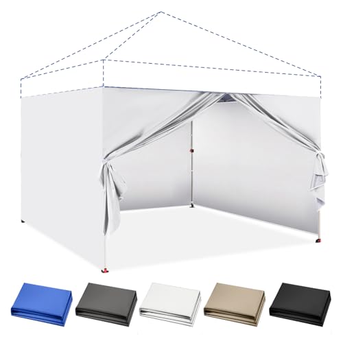 CROWN SHADES 10x10 Canopy Sidewalls (4pck) - Canopy Walls 10x10, Sidewalls for Canopy - Canopy Cover, Canopy Accessories, ...