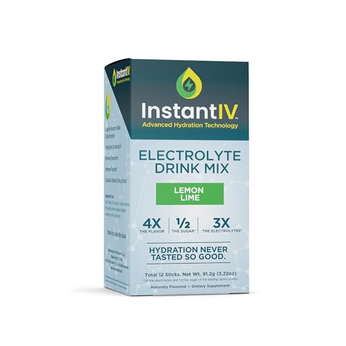 Electrolytes Powder - 3X Electrolytes,1/2 Sugar with Vitamin C, B3, B6, Electrolytes Powder Packets for Hydration, Recover...