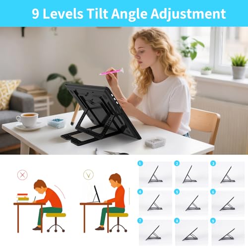 Phylosal Rechargeable A4 Light Pad with Built-in Stand & Bag, Magnetic Tracing Light Box for Drawing, Diamond Art Light Bo...