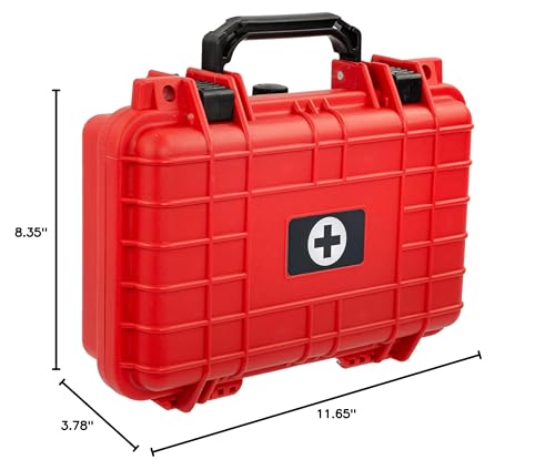 Eylar Medium 11.6 Inch Hard Protective Medical Case EMT First Responder and First Aid Service Storage Box, Waterproof, Dus...