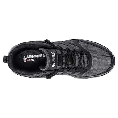 LARNMERN Men Non Slip Boots Restaurant Service Breathable Mesh Waterproof Outdoor Shoes Slip Resistant Work Ankle Boot Che...