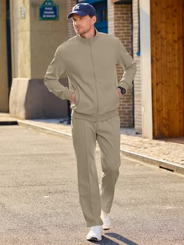 JMIERR Men's Sweatsuit Tracksuit 2 Piece Set Full Zip Casual Jogging Suits with Jogger Jackets and Pants Warm Up Outfits