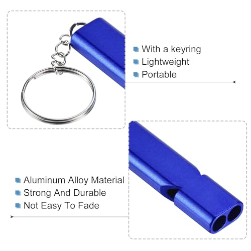 Emergency Survival Whistle with Keychain for Outdoor Rescue Signaling Loud