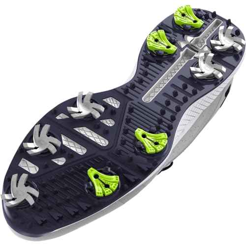 Under Armour Men's Charged Draw 2 Cleat, (102) Halo Gray/Halo Gray/Midnight Navy, 7.5, US