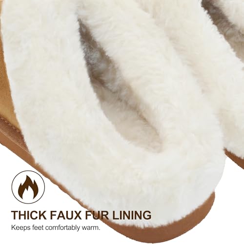 SKABIU Womens Fluffy Slippers Fuzzy Memory Foam Indoor/Outdoor Shoes Warm Winter House Shoes