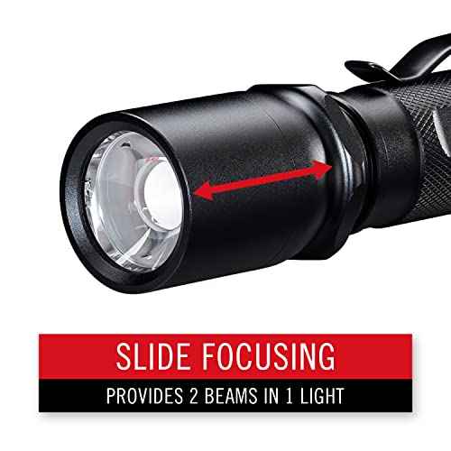 Coast TX17R 1250 Lumen Rechargeable Long Range Tactical LED Flashlight with Spot and Flood Beams, Durable Aluminum Build