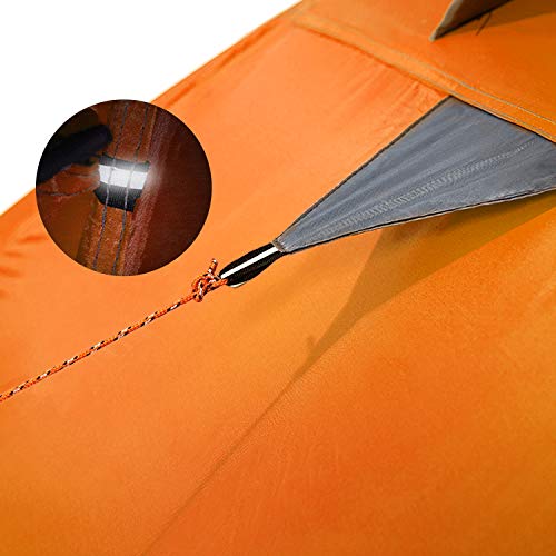 BISINNA 2/4 Person Camping Tent Lightweight Backpacking Tent Waterproof Windproof Two Doors Easy Setup Double Layer Outdoo...