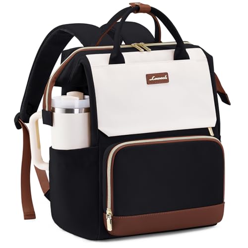LOVEVOOK Laptop Backpack for Women with Giant Tumbler Holder Pocket, 15.6 inch Travel Work Backpack Purse for Nurse Teache...