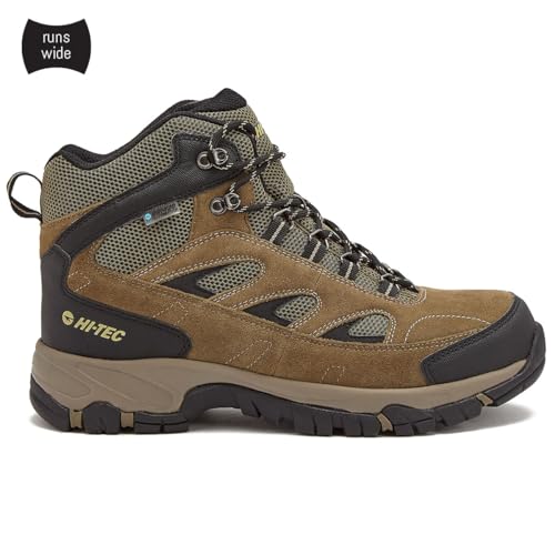 HI-TEC Yosemite WP Mid Waterproof Hiking Boots for Men, Lightweight Breathable Outdoor Trekking Shoes