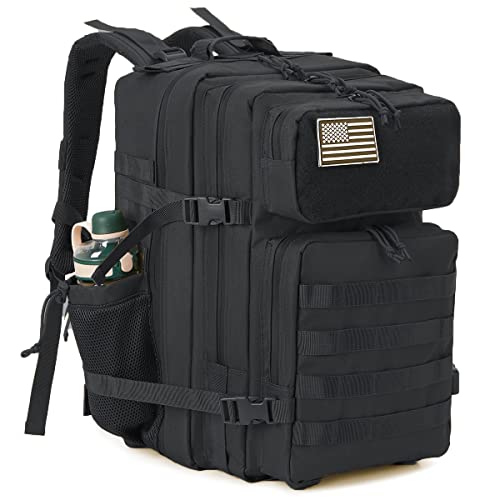 QT&QY 45L Tactical backpack & Tactical Toiletry Bag