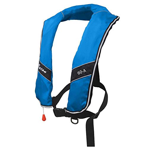 Premium Quality Automatic/Manual Inflatable Life Jacket Life Vest Inflate Survival Aid PFD 275N Buoyancy XXXL Size for Adu...