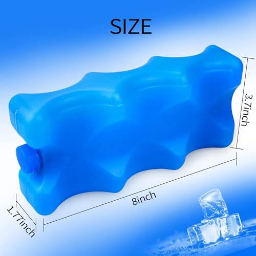 ISUSSER Pack of 3 Reusable Ice Packs for Breastmilk Storage, Bottle Ice Packs for Cool Cooler Bag, Breakfast, Lunch, Baby ...