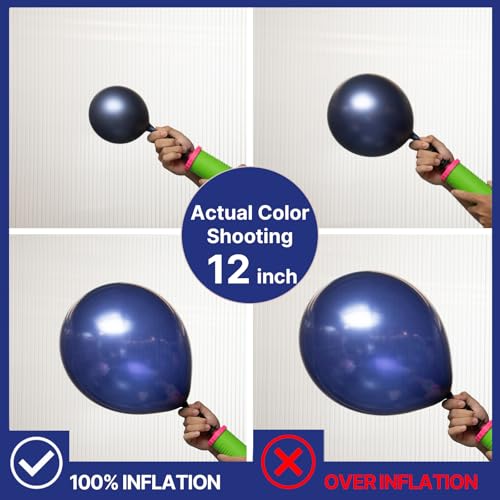PartyWoo Navy Blue Balloons 99pcs Different Sizes of 36 18 12 10 5 Inch Dark Blue Balloon Arch Kit Garland for Graduation ...