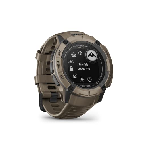 Garmin Instinct 2X Solar - Tactical Edition, Rugged GPS Smartwatch, Built-in Flashlight, Ballistics Calculator, Solar Char...