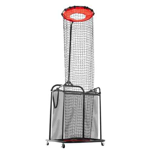 VEVOR Volleyball Training Net System,8 * 11/12 * 11ft/Pitching Practice/Spiking Practice/14 Net,Portable Net Station, Easy Setup Indoor Outdoor Target Net for Serving Spiking Setting