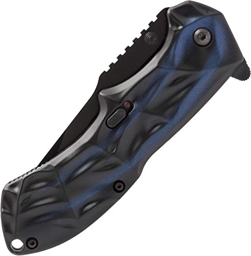 Smith & Wesson Black Ops Folding Knife with 3.4in Tanto Point Blade, Aluminum Handle, Stainless Steel, For Tactical, Survi...