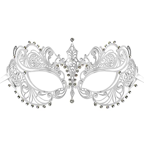 Coddsmz Laser Cut Metal Women's Masquerade Mask Venetian Party Mardi Gras Halloween Mask