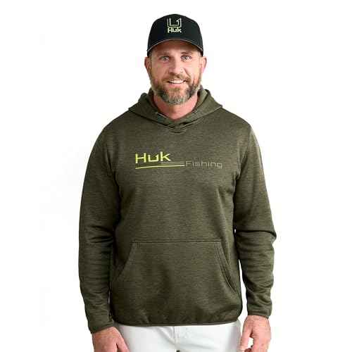 HUK Men's Coldfront+ Graphic, Performance Fishing Hoodie