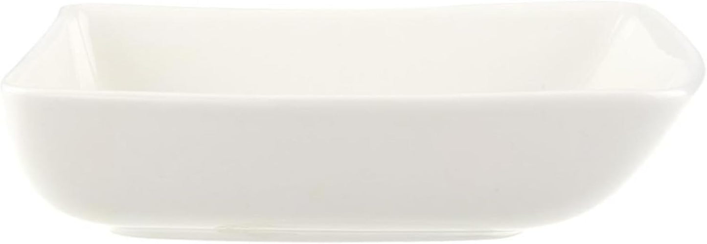 Villeroy & Boch New Wave Square Individual Bowl, 4.75 in, Premium Porcelain, White