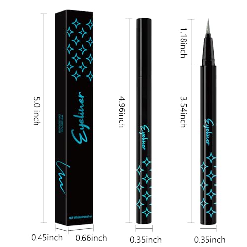 evpct 1Pcs Emerald Dark Green Glitter Shimmer Liquid Eyeliner Eye Shadow Makeup Pencil, Green Face Body Glitter Fake Eyela...