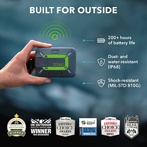 ZOLEO Satellite Communicator – Two-Way Global SMS Text Messenger & Email, Emergency SOS Alerting, Check-in & GPS Location...