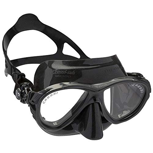 Cressi Compact Adult Scuba Diving Mask with Anti-Fog System - Cressi Naxos Mask- Made in Italy
