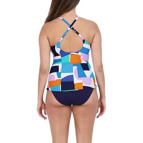 Nautica Women's Tankini Swimsuit Set? Quick-Dry, UPF+, Bathing Suit Top, Swim, Beach, Pool & Resort Wear