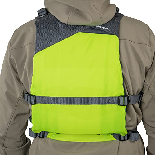 BLUESTORM Drift Kayak Life Jacket (PFD) | Fully Adjustable | Universal Sized | US Coast Guard Approved | for Kayaking, Pad...