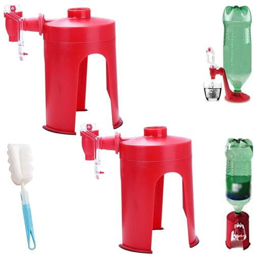 LONGLUAN 2 Liter Soda Dispenser, Soda Pop Dispenser, Soda Dispenser, Soda Bottle Dispenser, Soda Drink Dispenser Bottle Up...