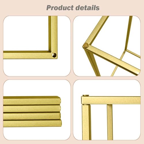 MEISHAONV 23.6inch 10 pcs Column Vases Gold Centerpieces for Table Metal Flower Stand Gold Wedding Centerpieces for Tables...