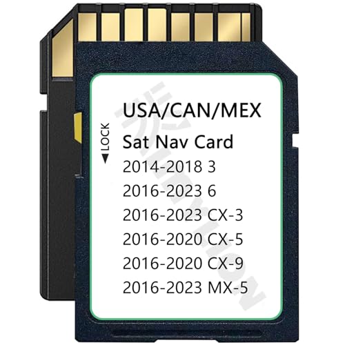 Upgraded Navigation SD Card - BHP166EZ1U, Compatible with 2016-2020 CX5 CX9, 2014-2018 3, 2016-2023 6 CX3 MX5, Latest USA/...