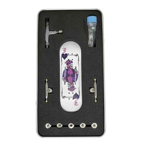 Pro Fingerboard Complete Skateboard Set, 29X96mm with Maples Wood Deck, 4.0 pro Trucks Regular kingpins,Urethane Bearing wheels-op3ra v3 Hearts of Jack