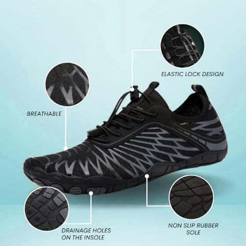 EWUHA Barefoot Shoes Womens Mens Footwear for Walking Hiking with Wide Toe Box,Healthy & Non-Slip,Breathable Barefoot Vita...
